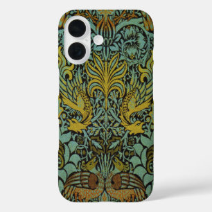 Coques iPhone 16 William Morris Peacock Dragon Fond d'écran