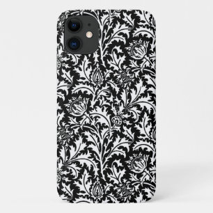 Case-Mate iPhone Case William Morris Thistle Damask, noir et blanc