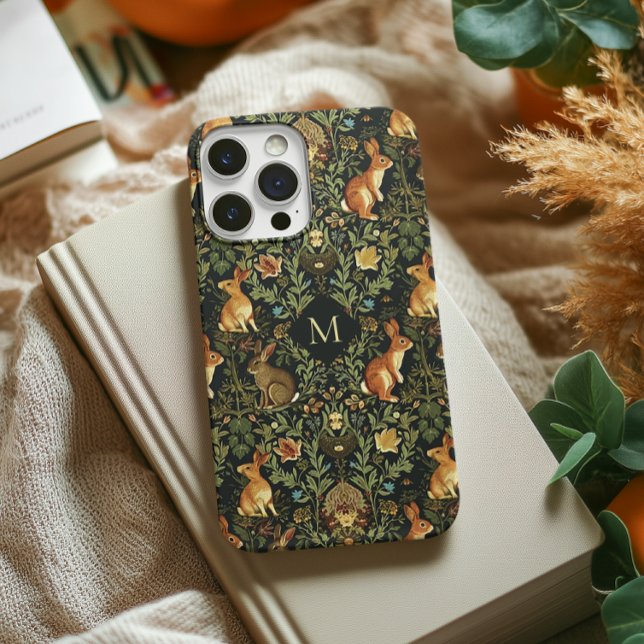 Coques Case-Mate iPhone William Morris Woodland Lapins floraux Noël (Créateur téléchargé)