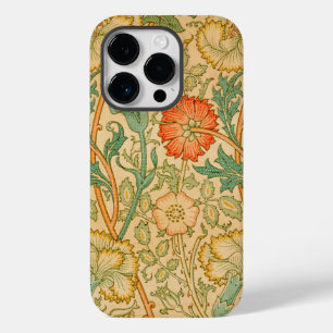 Coque Pour iPhone 14 Pro William Morris's Pink et Rose célèbre motif