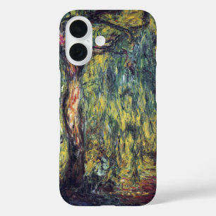 Coques iPhone 16 Willow de Weeping par Claude Monet, Art Vintage