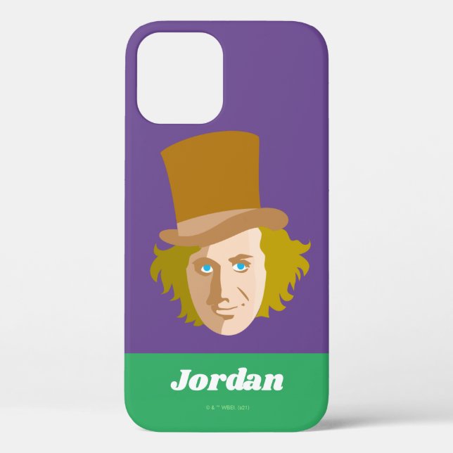 Coques Case-Mate iPhone Willy Wonka Stenciled Face Graphisme (Verso)