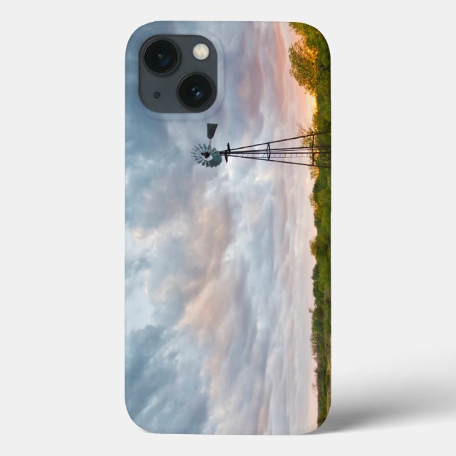Coques Case-Mate iPhone Windmill And Clouds At Sunset (Verso)