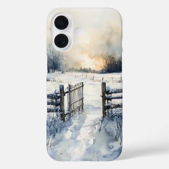 Coques Case-Mate iPhone Winter Gate at Sunrise (Verso)