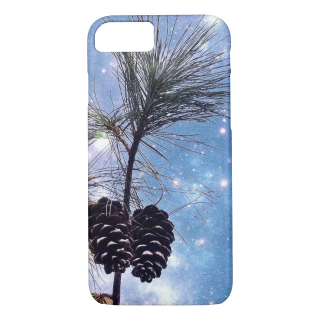 Coques Case-Mate iPhone Winter Pine Cones (Dos)