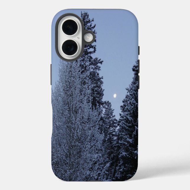 Coques Case-Mate iPhone Winter Trees at Dawn Montana Landscape (Verso)