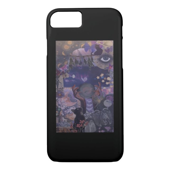 Coques Case-Mate iPhone Witchy Whimsigoth Esthétique Avec Chats (Dos)