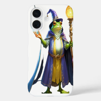 Coques iPhone 16 Wizard Frog Casting Spell