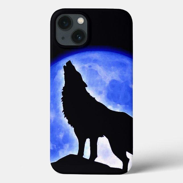 Coques Case-Mate iPhone Wolf Howling à Moon (Verso)