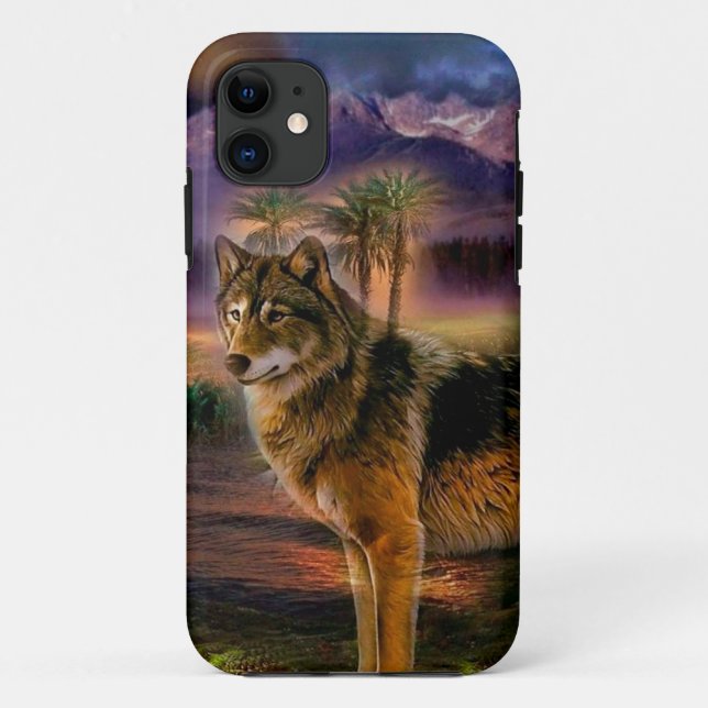 Coques Case-Mate iPhone Wolf hunting (Dos)