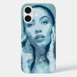 Coques iPhone 16 "Woman in Blue"