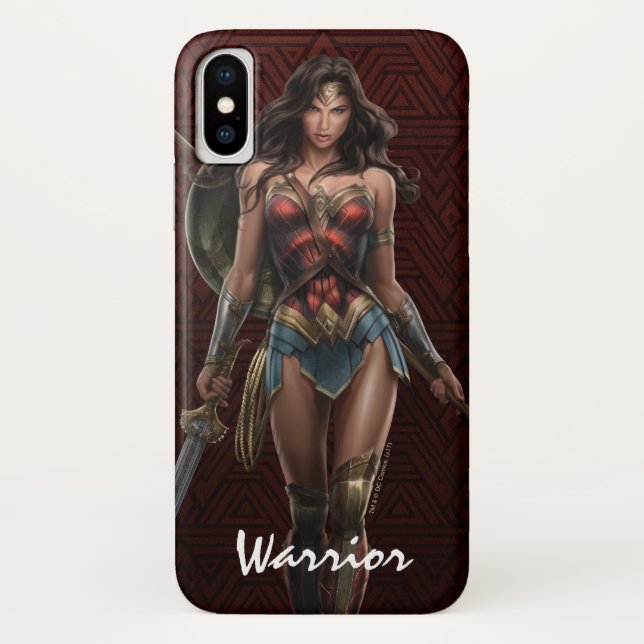 Coques Case-Mate iPhone Wonder Woman Battle-Ready Comic Art (Dos)