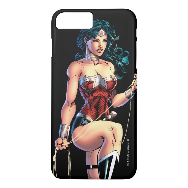 Coques Case-Mate iPhone Wonder Woman Grimpe Lasso Sur Rock (Dos)