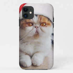 Case-Mate iPhone Case Wonderful persian cat with Santa Claus