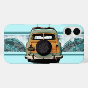 Coques iPhone 16 Plus Woody Wave Hawaiian Surf Illustration Coque-Mate i