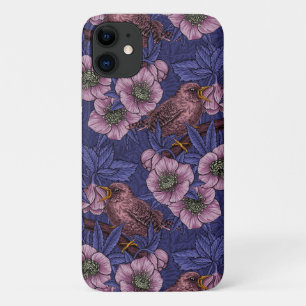 Case-Mate iPhone Case Wren et hellebore, violet et rose