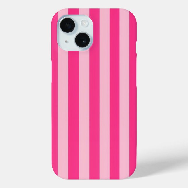 Coques Case-Mate iPhone Y2K rayé rose (Verso)