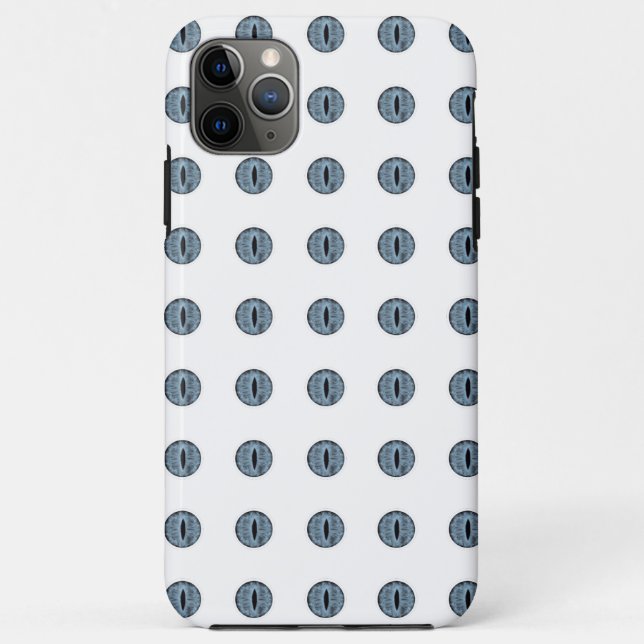 Coques Case-Mate iPhone Yeux à points bleu d'Halloween (Dos)