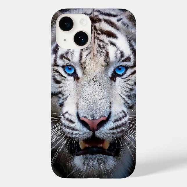 Coques Case-Mate iPhone Yeux Bleus Blancs (Verso)