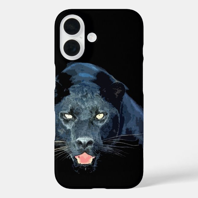 Coques Case-Mate iPhone Yeux Jaguar Black Panther (Verso)