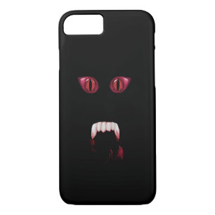 Coque Case-Mate Pour iPhone Yeux rouges mauvais de démon et crocs sanglants de