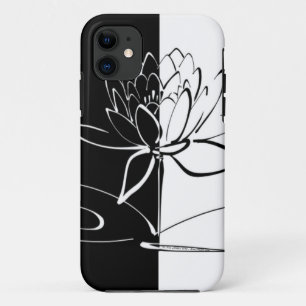 Coques Pour iPhone Yin Yang Black Lotus Blossom