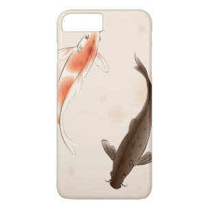 Coque Case-Mate Pour iPhone Yin Yang Koi pêche dans la peinture orientale de