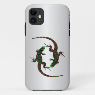 Case-Mate iPhone Case Yin Yang Lizards Argent