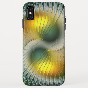 Case-Mate iPhone Case Yin Yang Vert Jaune Abstrait coloré Fractal
