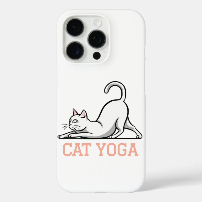 Coques Case-Mate iPhone yoga de chat (Verso)