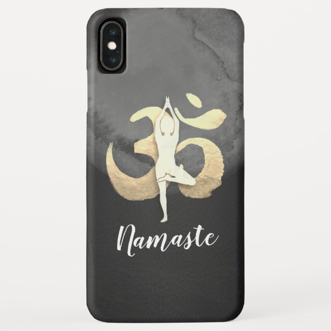 Coques Case-Mate iPhone Yoga Studio Instructor Méditation Pose OM Symbole (Dos)