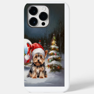 Coque Pour Pour iPhone 14 Pro Max Yorkshire Terrier Caravan Christmas Adventure