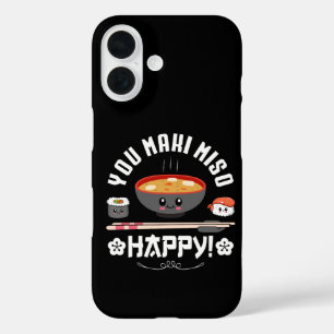Coques iPhone 16 You Maki Miso Happy - Nouilles Japonaises Mignonne