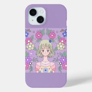 Coque Pour iPhone 15 "Yume no Hana"