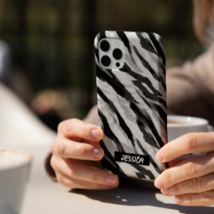 Coques iPhone 16 Pro Zebra Black White