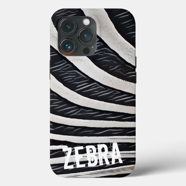 Coques Case-Mate iPhone Zebra Fur noir et blanc Design pour Amoureux des a (Verso)