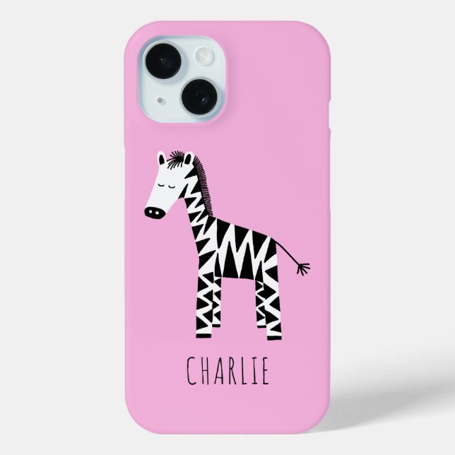 Coques Case-Mate iPhone Zebra mignon enfants (Verso)