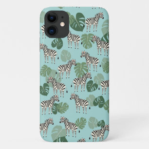 Case-Mate iPhone Case Zebra Monstera Motif