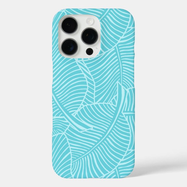 Coques Case-Mate iPhone Zebra Palm Hawaiian Tropical Aqua (Verso)