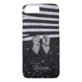 Case-Mate iPhone Case Zebra Print et Parties scintillant
