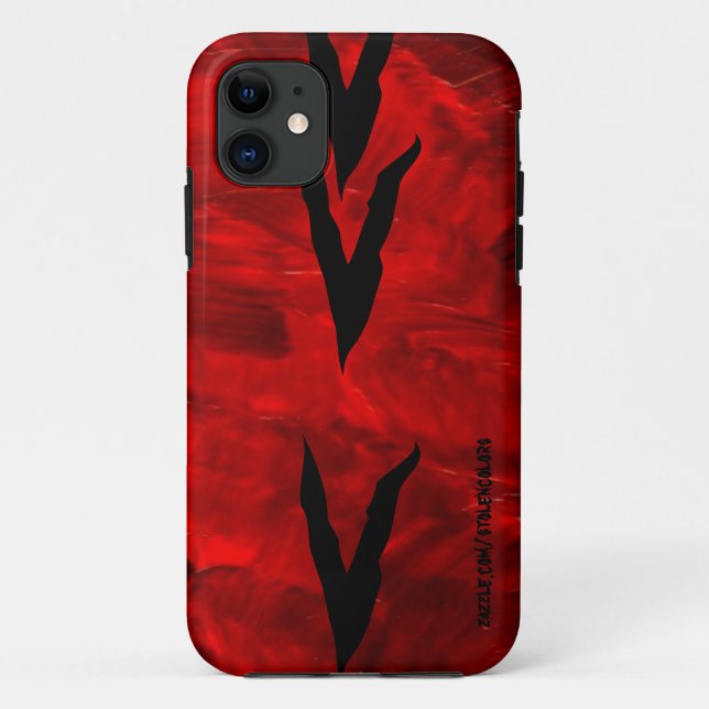 Coques Case-Mate iPhone Zebra Rouge Iphone 5 (Dos)