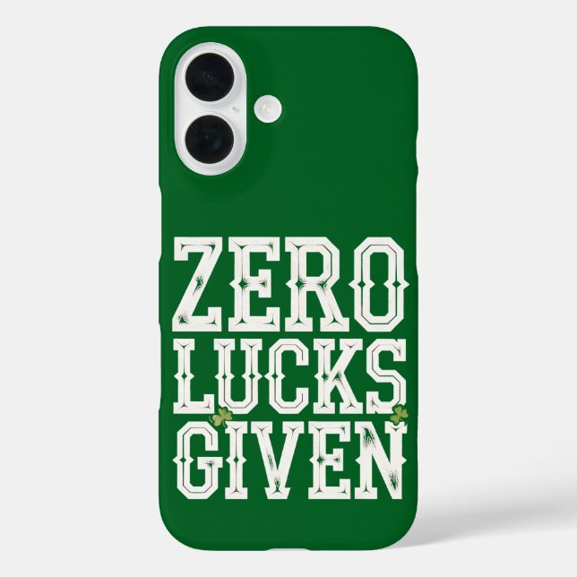Coques Case-Mate iPhone Zéro chance donnée drôle de Saint-Patrick irlandai (Verso)