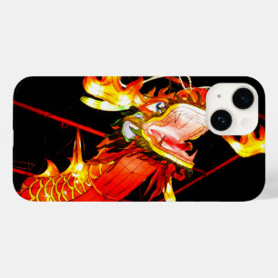 Coque Pour iPhone 14 Zhulong Dragon de Feu