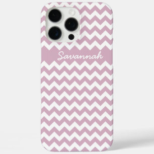 Coques iPhone 16 Pro Max Zigzag Chevron Nom ou Citer n'importe quelle coule