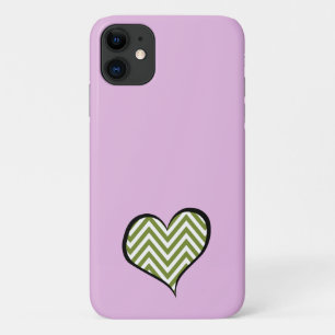 Etui iPhone Case-Mate Zigzag vert, Chevron vert, Motif d'onde, Coeur