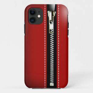 Coques Pour iPhone Zip It Up - Trompe L'Oeil rouge