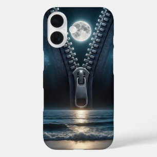 Coques iPhone 16 Zipper Dézippant Le Lune