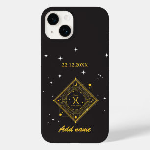 Coque Pour iPhone 14 Zodiaque personnalisé Nom personnalisé Poissons