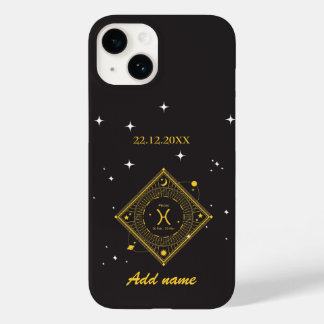 Coque Pour iPhone 14 Zodiaque personnalisé Nom personnalisé Poissons