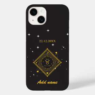 Coque Pour iPhone 14 Zodiaque personnalisé Nom personnalisé Taurus